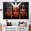 Masque africain noir et orange Kuba-1092179317-1092179318