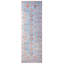 Square Modern Blue Oushak Machine Washable Area Rug with Built-in Padding and Non-Slip Backing-1417829782
