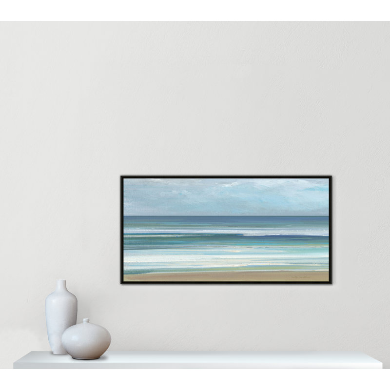 «Gentle Waves I» par Sally Swatland, Espresso, H 25,5 po x l 49,5 po