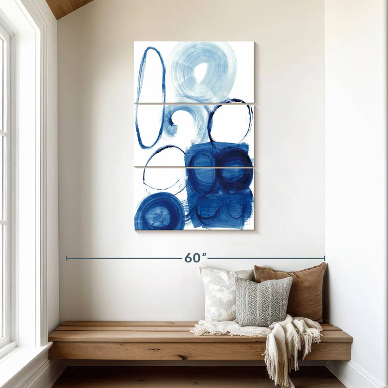 Étude du cercle bleu Avery I, H 45 po x l 28 po