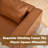 84.25” Leather Upholstered Oversized Seating Sofa With Reversible Cushions-1541282339