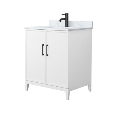 Elan Single Bathroom Vanity with Marble Top