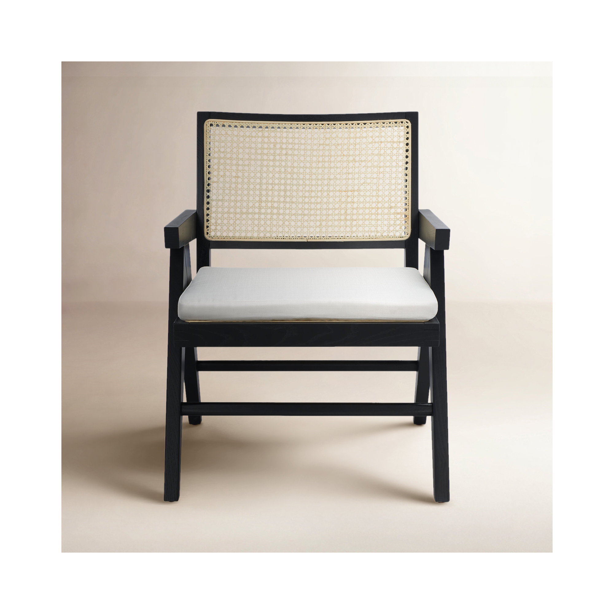 Huck Upholstered Side Chair, Black