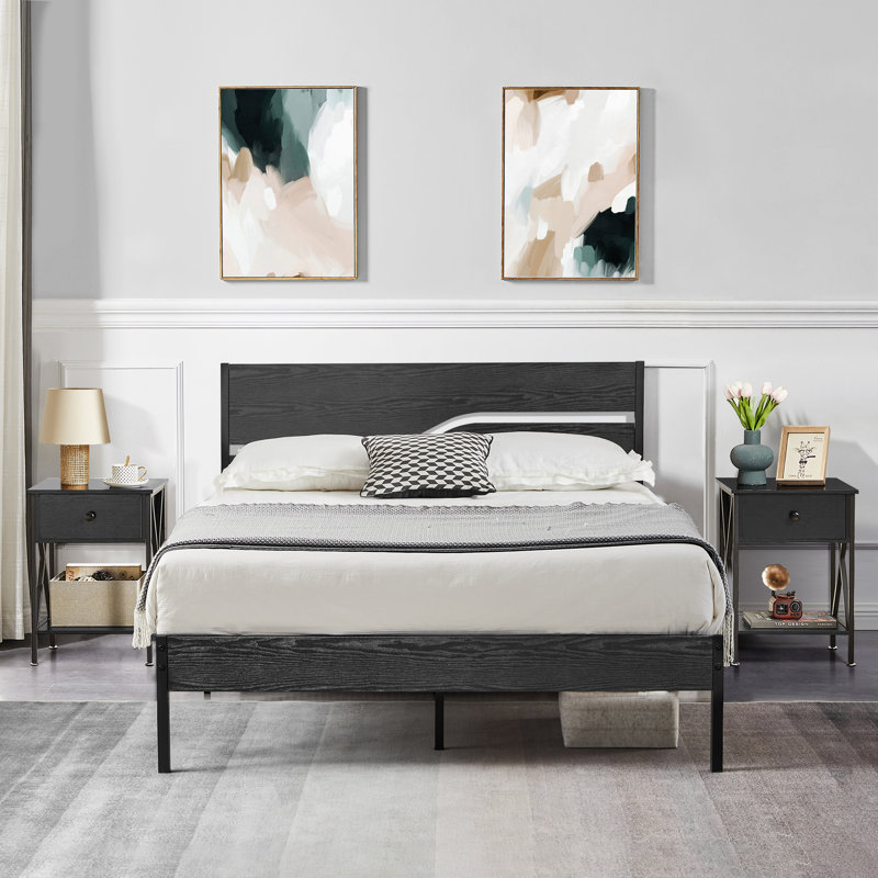 Wade Logan® Iron Platform 3 Piece Bedroom Set & Reviews | Wayfair