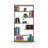 Furnish Home Store Wood Frame Etagere Open Back 6 Shelves Bookcase Industrial Bookshelf for Office and Living Rooms Modern Bookcases Large Bookshelf Organizer-1377380134