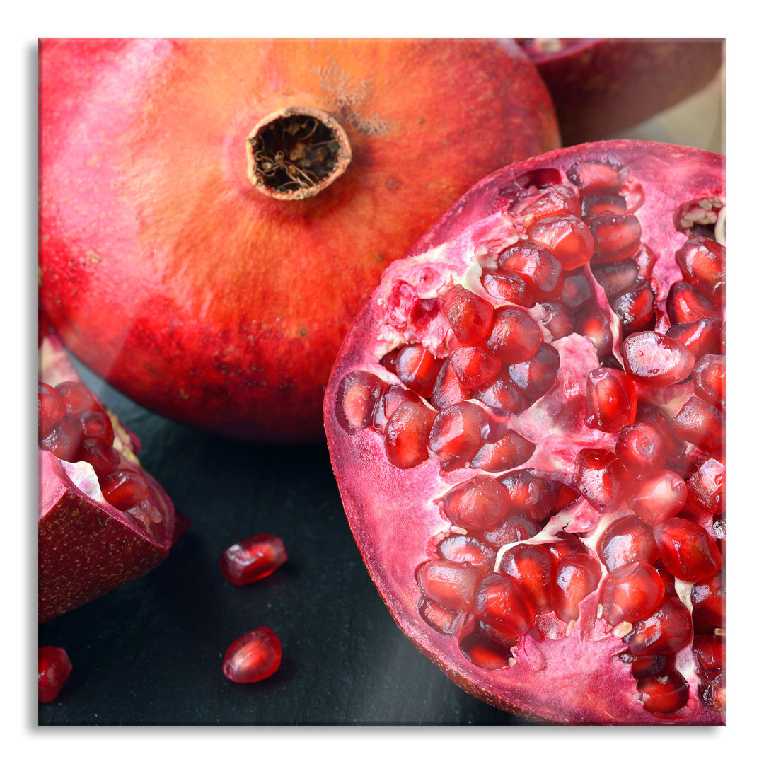 Glasbild Pomegranate