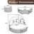 Patio Furniture Round Outdoor Sectional Sofa Set Rattan Daybed Two-Tone Weave Sunbed With Retractable Canopy, Separate Seating，Adjustable Table And Removable Beige Cushion-751124705-751124707