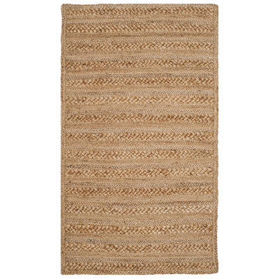 Arlette Natural Fiber Hand Woven Jute Solid Color Rug