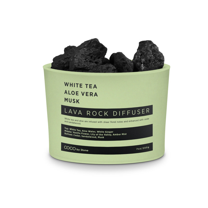 Diffuseur Lava Rock - Thé blanc | Aloès Vera | Musc