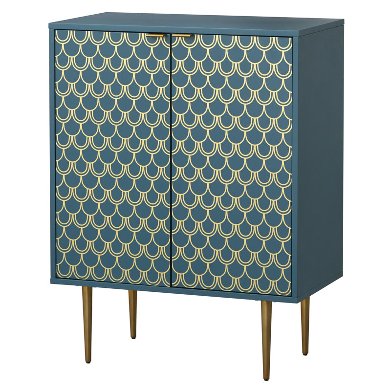 Buffet décoratif Gabriel, Bleu sarcelle foncé