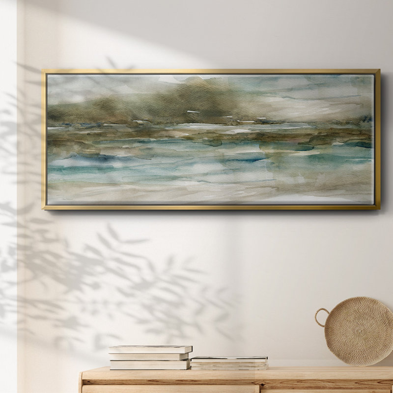 Riverbank - toile encadrée, H 24 po x l 60 po