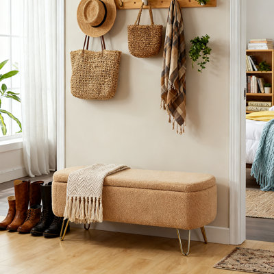 Banc de rangement avec repose-pieds Modern End