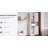 Bathroom Storage Cabinet with 2 Barn Doors and 1 Drawer, Narrow Storage Unit, Adjustable Shelves-1800830339