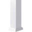 Colonne carrée classique en PVC lisse non effilée Craftsman, base standard et base standard-118304132-118304135