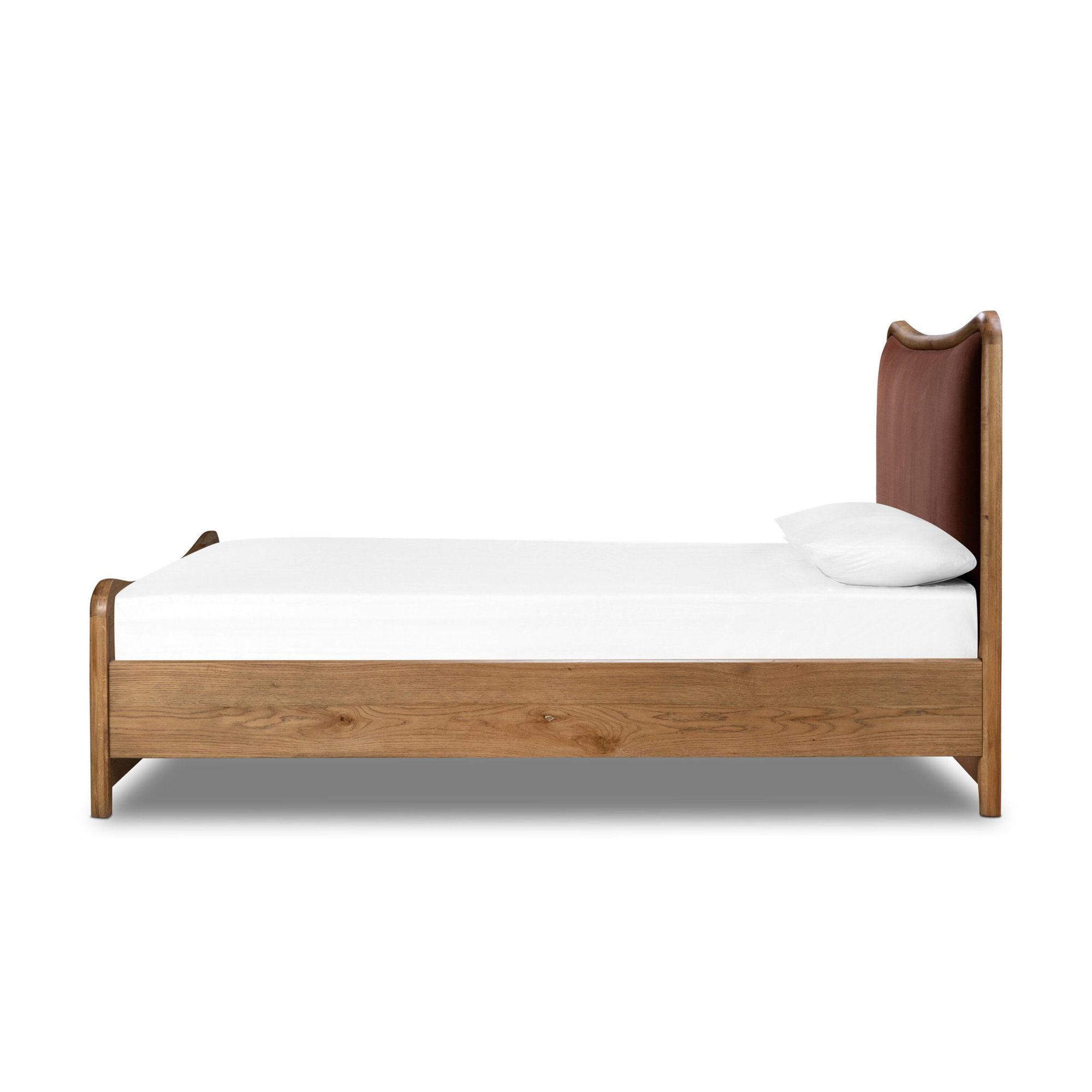 Louella Linen Bed, Queen, Surrey Auburn