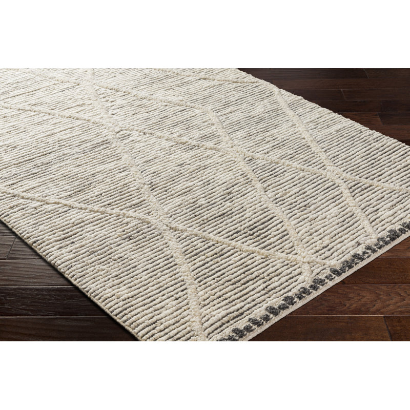 Wool Geometric Area Rug, Rectangle 10' x 14'