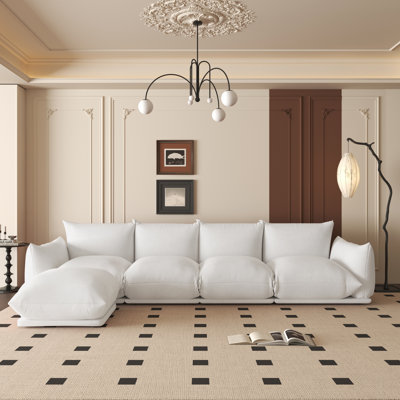 Canapé modulaire rembourré en tissu 4 pièces Minarik