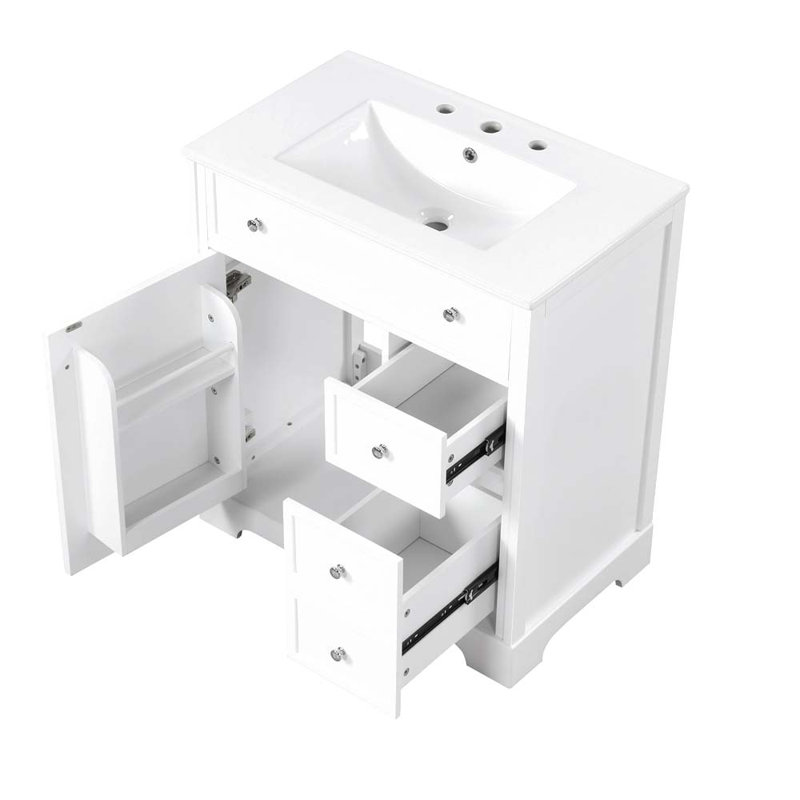 Meuble-lavabo simple 18,3 po avec comptoir