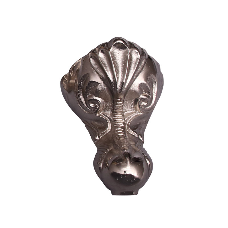 Baignoire de trempage autoportante en fonte de 48 po x L 30 po, Nickel poli