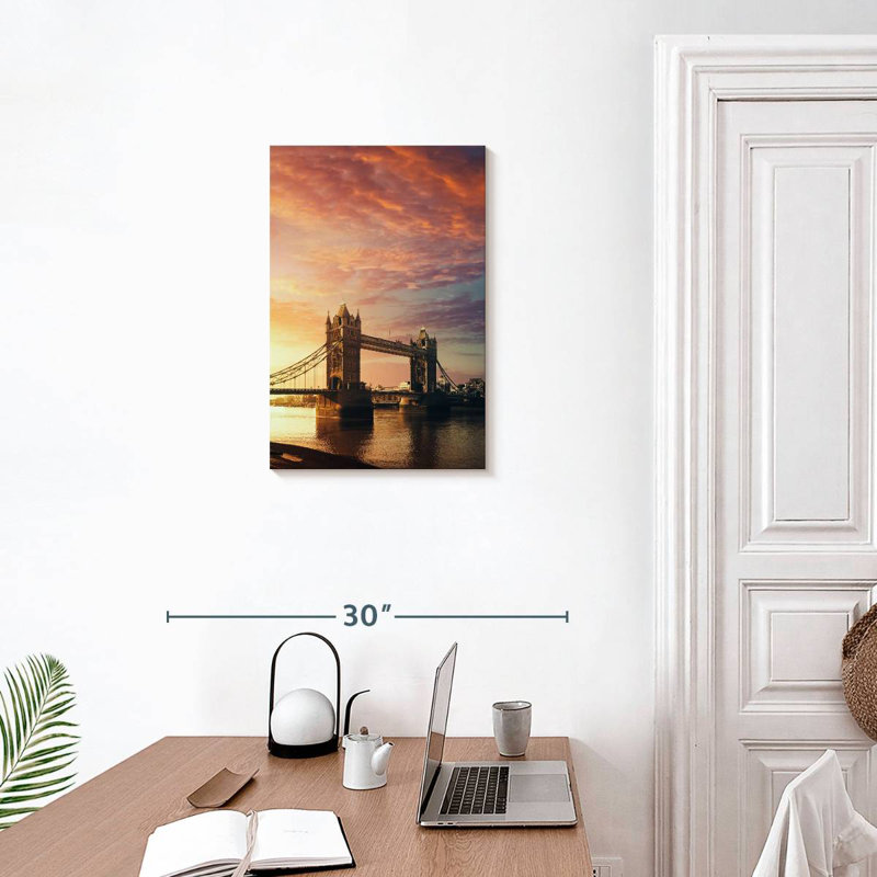 Nicci Tower Bridge Sunrise View, 24" H x 16" W