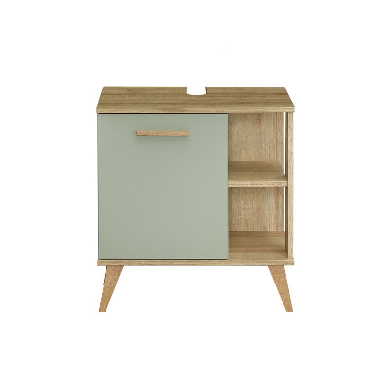 61cm Single Bathroom Vanity Base Only in Sage