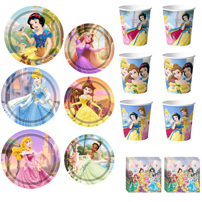 120Pcs Princess Birthday Party Supplies