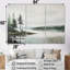 «Scandinavian Lake Tranquility III - River», ensemble d'art sur toile-107744027-107744029