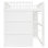 Lit mezzanine double avec précision blanche en bois massif