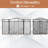 Brynnae 3 Panel Steel Fireplace Screen