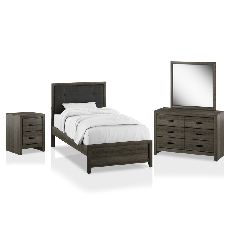 Ensemble de chambre à coucher 4 pièces Borchardt, Simple