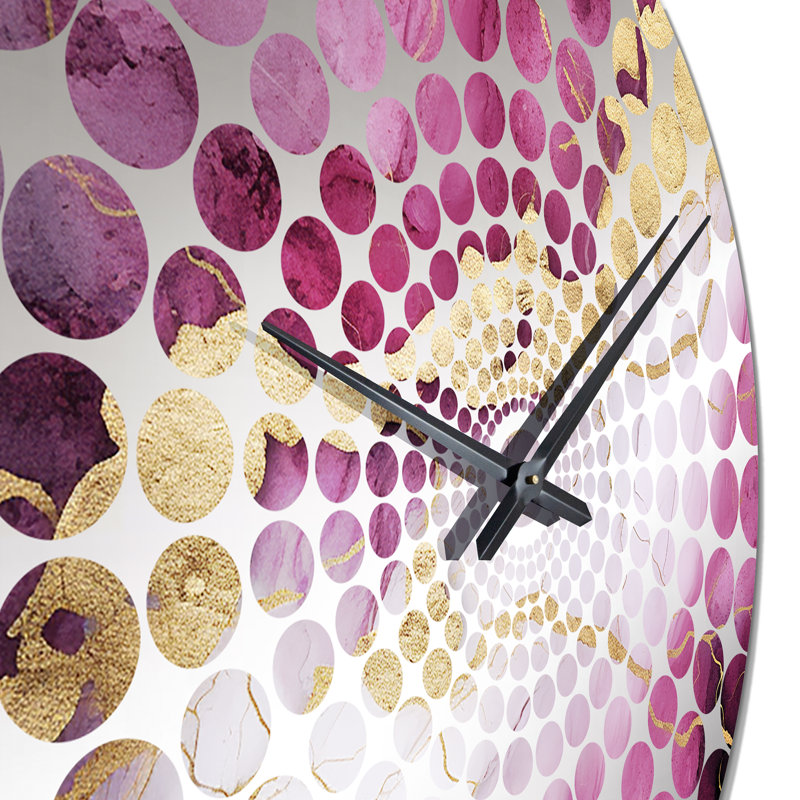 Lillianah - Horloge murale abstraite en marbre, Petit