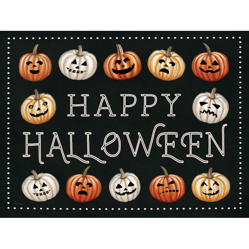 Happy Halloween Jack-O-Lanterns par Elizabeth Tyndall, H 20 po x l 30 po