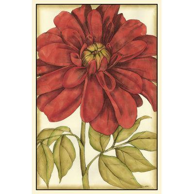 Ruby Blooms III by Jennifer Goldberger - Wrapped Canvas Painting