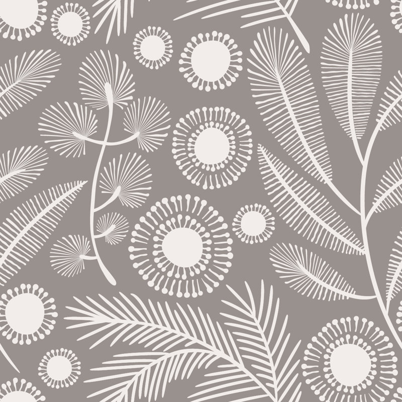 Peel & Stick Floral Tile, 2.08' W x 10.42' L