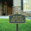 Please Keep Off Grass Garden Sign