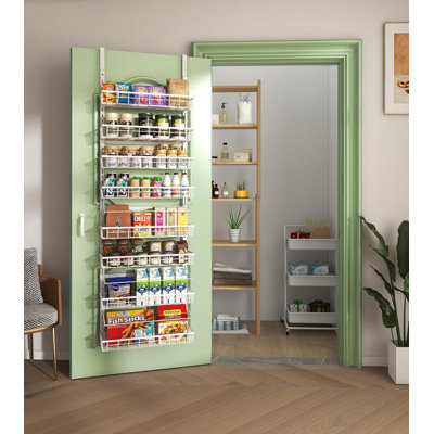 Wall Mount Spice Rack, Pantry Hanging Storage And Organization