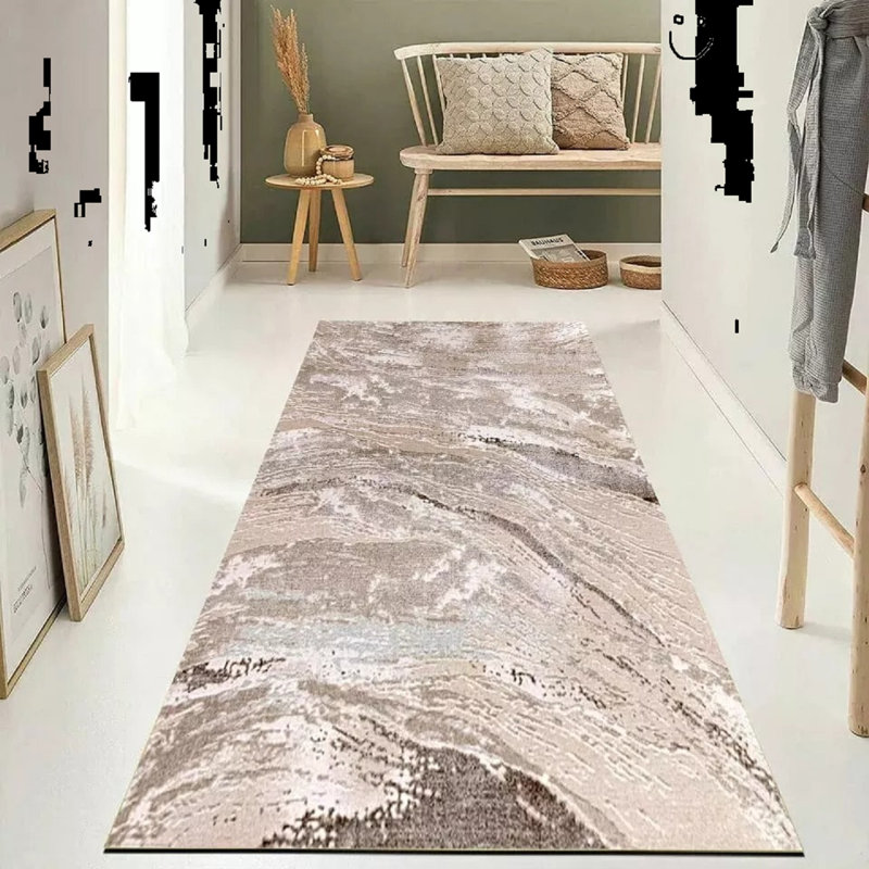 Abstract Shag Area Rug, Runner 60 x 220 cm