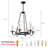 6-light Farmhouse Wagon Wheel Chandelier