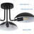3 - Light Modern Sputnik Semi Flush Mount Ceiling Light-1159085172