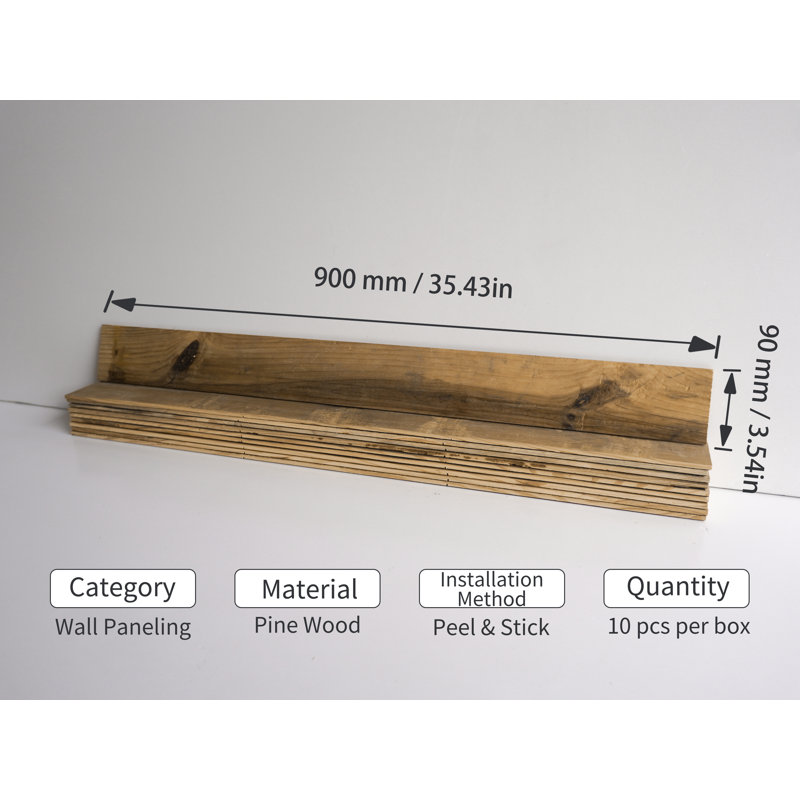 Panneaux muraux 3,54 po x 35,43 po