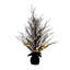 5 pi Arbre d'automne artificiel pré-éclairé avec rameau noir en pot de jute-1480323311