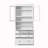 Multifunctional Cupboard with 3 Drawers,Adjustable Shelves-2078235695