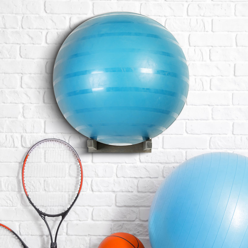 Solid Wood Wall Mounted Sports Rack