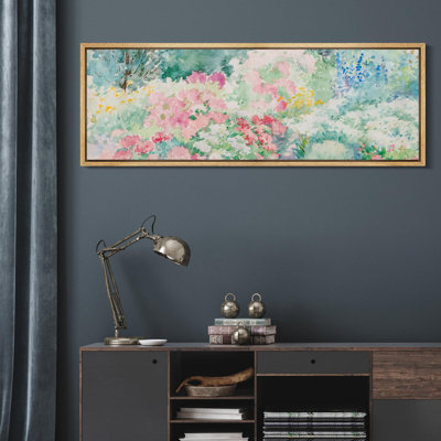 Vibrant Wildflower " Soft Floral Watercolor Garden Flower Botanical Art Decor Colorful Multicolor Extra Large Pictures "