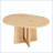 Round Extendable Dining Table with Solid Wood Frame-1091120297