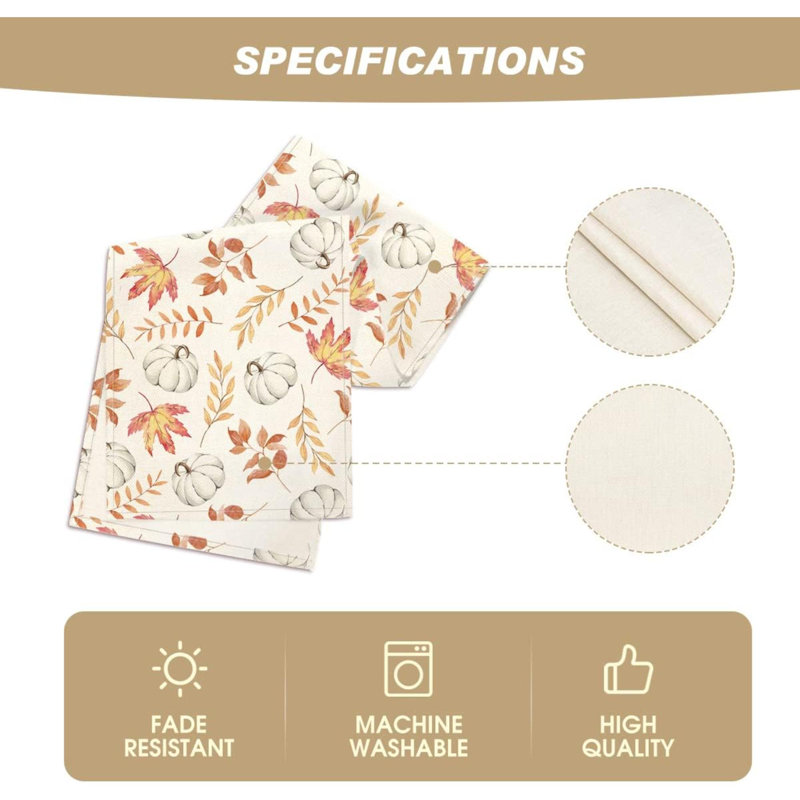 Pumpkins Maple Leaves Brown Wood Fall Table Runner, Seasonal Autumn Kitchen Dining Table Decoration For Home Party Decor 13X36 Inch