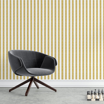 Rouleau de papier peint adhésif 8,5 pi x 24 po Dashan Stripes