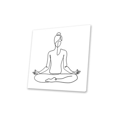 «Yoga Namaste Square» par Dane Khy - impression non encadrée