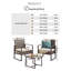 Outdoor 2 Seat And Square Table Bistro Set for Modern Gardens-82939335