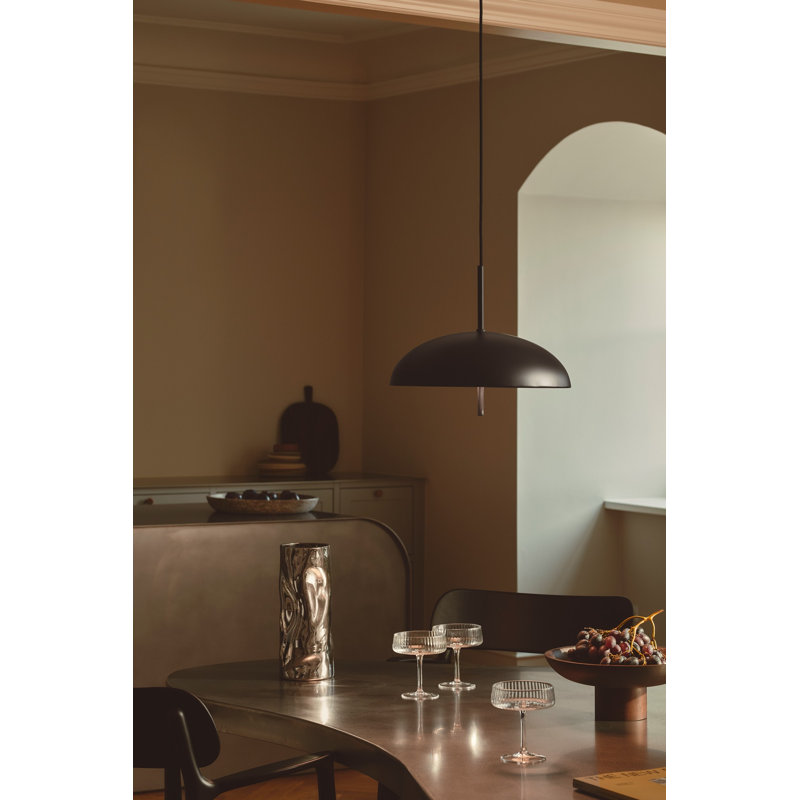 1 - Light Satin Pendant, Black